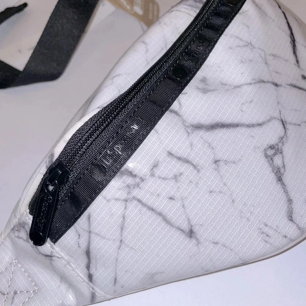 Marble Faux Leather Adjustable Fanny Pack - Picture 3 of 5